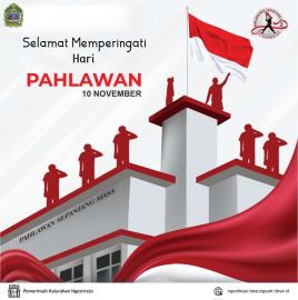 Selamat Memperingati Hari Pahlawan Nasional